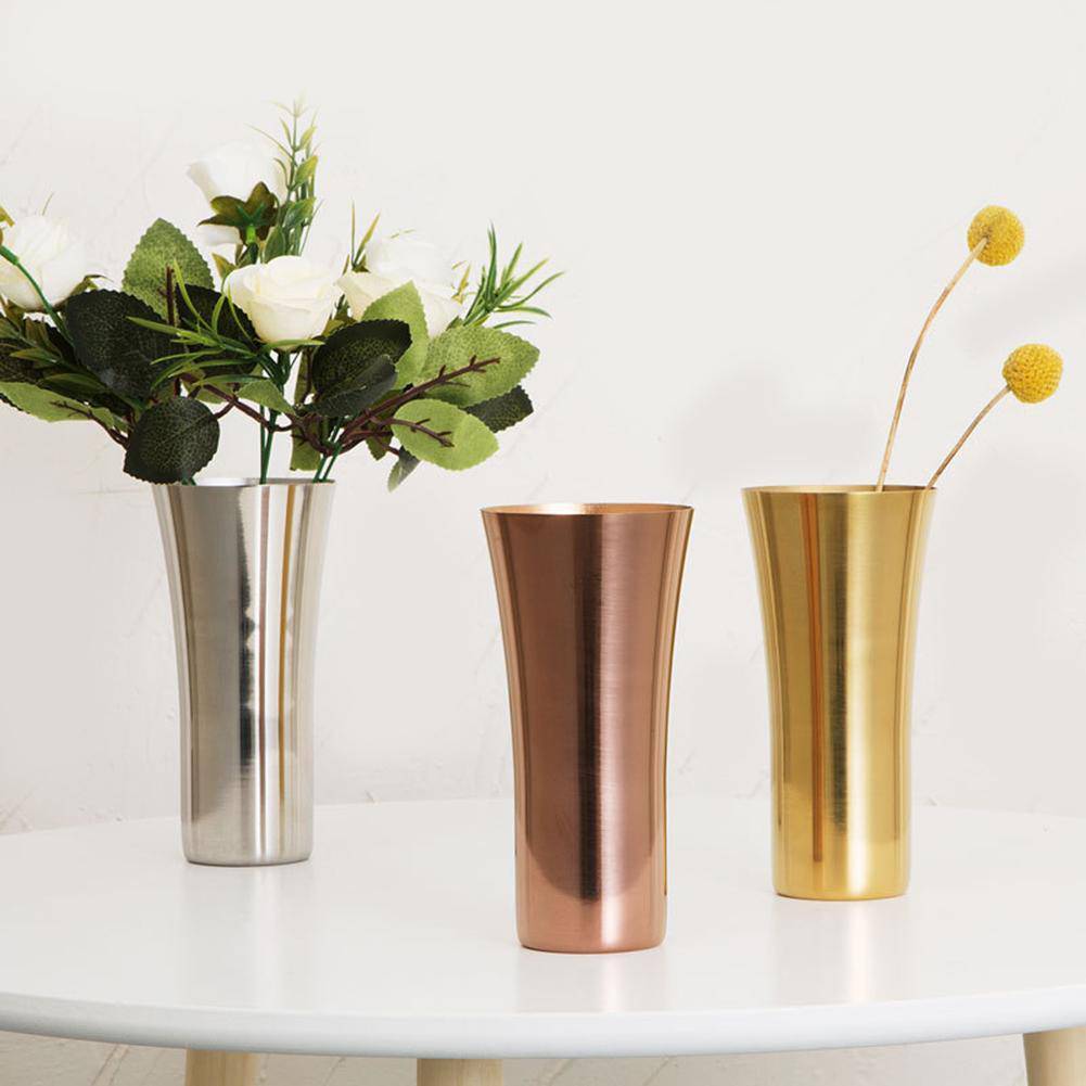 Vase Steel Gold Chromé | Marco Lucetti
