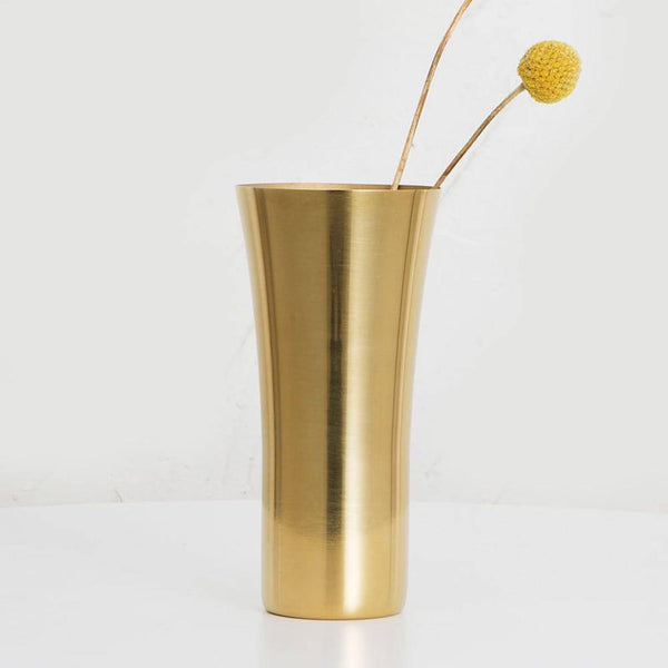 Vase Steel Gold Chromé | Marco Lucetti