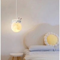 Veilleuse 3D : Ours, Lune, Lapin - Idéale pour le Chevet de l'Enfant | Marco Lucetti