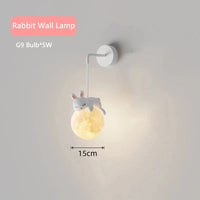 Veilleuse 3D : Ours, Lune, Lapin - Idéale pour le Chevet de l'Enfant | Marco Lucetti Applique Lapin / Lumière chaude