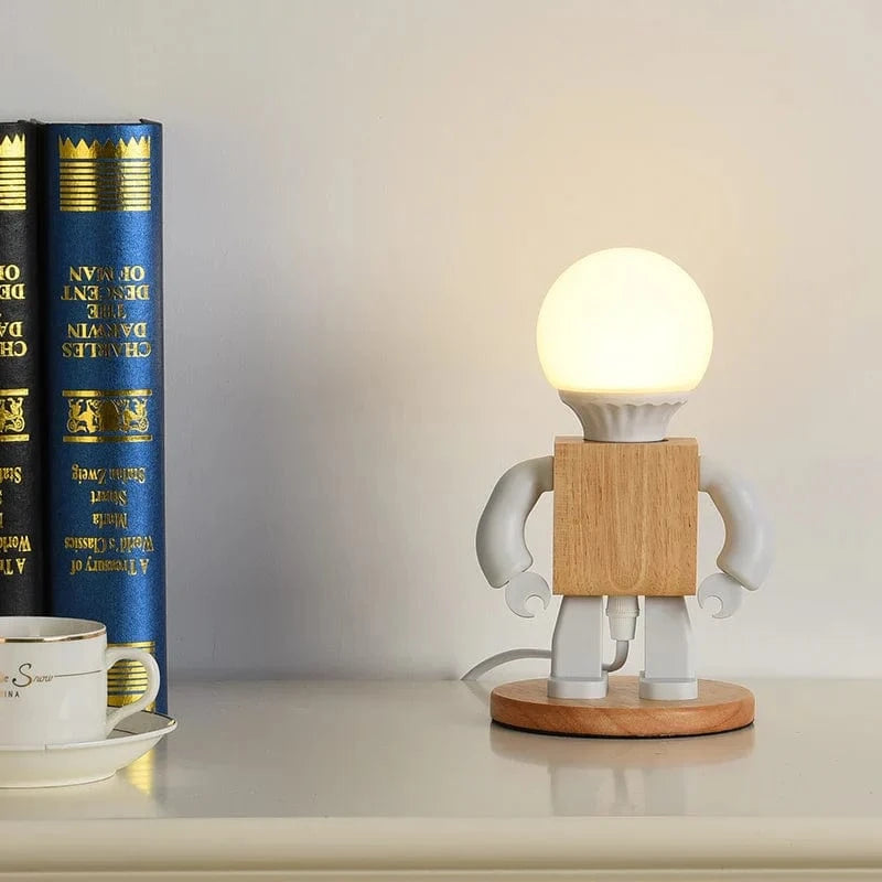 Veilleuse Enfant LED en Bois Blanc Moderne | Marco Lucetti