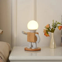 Veilleuse Enfant LED en Bois Blanc Moderne | Marco Lucetti