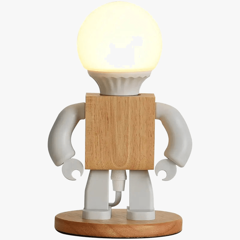Veilleuse Enfant LED en Bois Blanc Moderne | Marco Lucetti