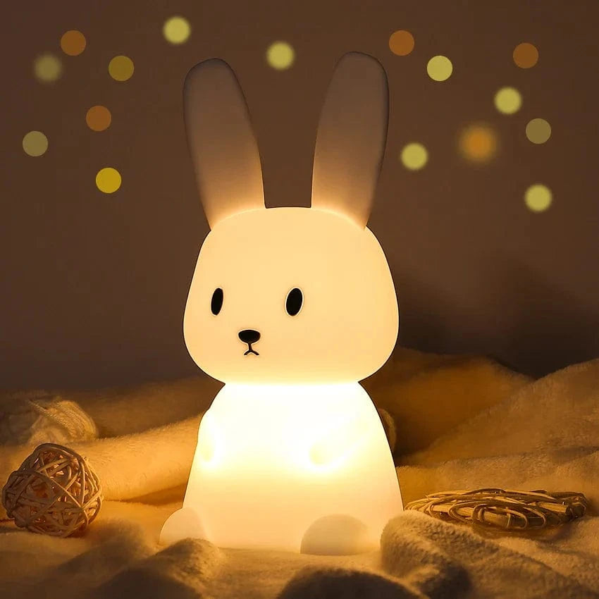Veilleuse Lapin Mignon en Silicone USB pour Enfants Kawaii - Marque Lapin Câlin | Marco Lucetti