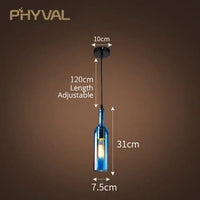 Veilleuse LED Déco Noël pour Bouteille de Vin | Marco Lucetti Bleu sans ampoule