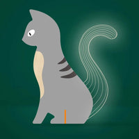 Veilleuse LED Enfant en Bois Acrylique avec Port USB | Marco Lucetti Chat / Prise USB