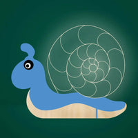 Veilleuse LED Enfant en Bois Acrylique avec Port USB | Marco Lucetti Escargots / Prise USB