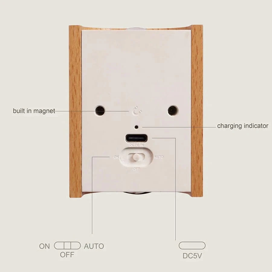 Veilleuse LED murale sans fil avec recharge USB | Marco Lucetti