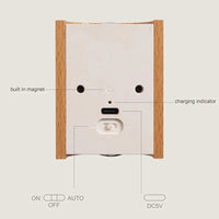 Veilleuse LED murale sans fil avec recharge USB | Marco Lucetti