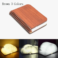 Veilleuse LED Pliante 3D Créative RGB - Recharge USB en Bois - Lampe de Table pour Chambre d'Enfant | Marco Lucetti