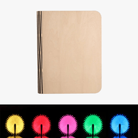 Veilleuse Livre LED 3D Creative en Bois Portable - Rechargeable USB - Lampe de Table Magnétique - Décoration Maison - 5 Couleurs | Marco Lucetti