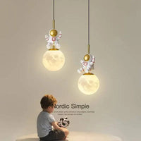 Veilleuse lunaire LED astronautique pour chambre d'enfant - Design moderne | Marco Lucetti