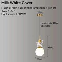 Veilleuse lunaire LED astronautique pour chambre d'enfant - Design moderne | Marco Lucetti Style-C / Blanc froid