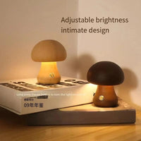Veilleuse Tactile Champignon en Bois - Éclairage LED | Marco Lucetti