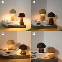 Veilleuse Tactile Champignon en Bois - Éclairage LED | Marco Lucetti