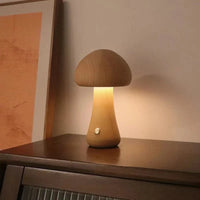 Veilleuse Tactile Champignon en Bois - Éclairage LED | Marco Lucetti A--1
