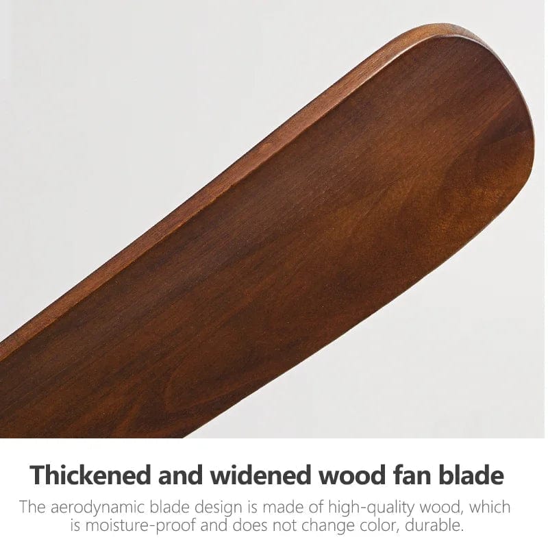 Ventilateur de plafond bois naturel de luxe avec LED - Réversible Été Hiver | Marco Lucetti