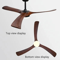 Ventilateur de plafond bois naturel de luxe avec LED - Réversible Été Hiver | Marco Lucetti