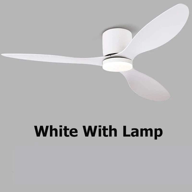 Ventilateur de plafond DC moderne | Marco Lucetti Blanc avec de la lumière / 42 pouces