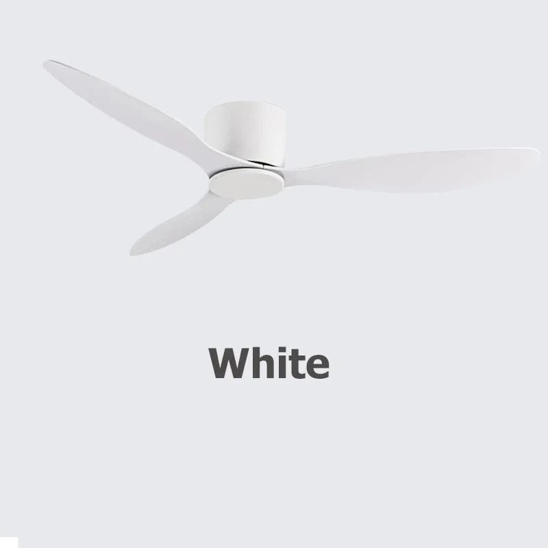 Ventilateur de plafond DC moderne | Marco Lucetti Blanc sans lumière / 42 pouces