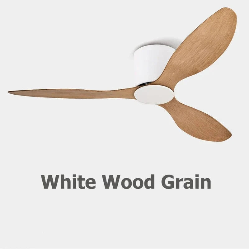 Ventilateur de plafond DC moderne | Marco Lucetti Bois sans lumière / 42 pouces