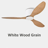 Ventilateur de plafond DC moderne | Marco Lucetti Bois sans lumière / 42 pouces