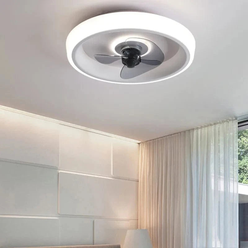 Ventilateur De Plafond Design 50CM pour Chambre et Salon - Ventilateur Silencieux avec Éclairage LED | Marco Lucetti
