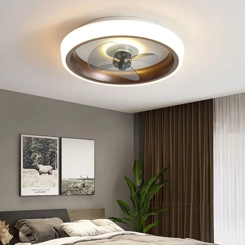 Ventilateur De Plafond Design 50CM pour Chambre et Salon - Ventilateur Silencieux avec Éclairage LED | Marco Lucetti