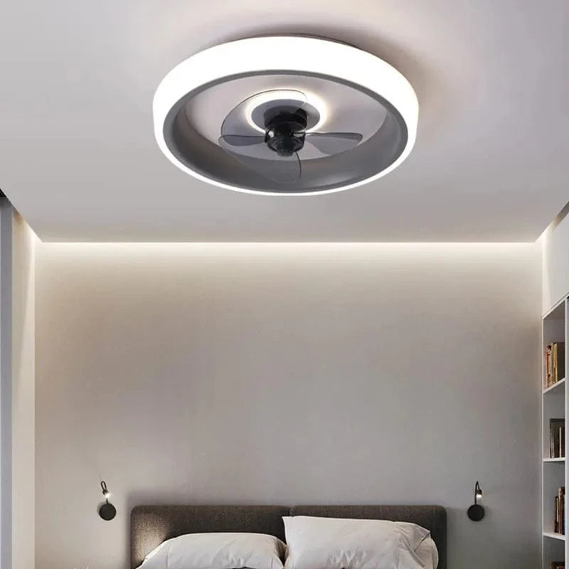 Ventilateur De Plafond Design 50CM pour Chambre et Salon - Ventilateur Silencieux avec Éclairage LED | Marco Lucetti