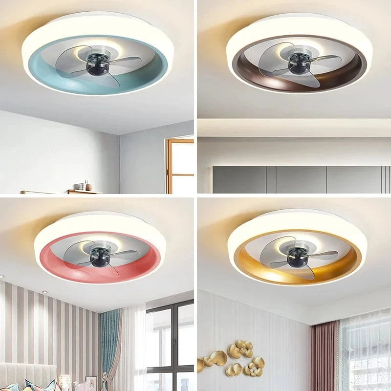 Ventilateur De Plafond Design 50CM pour Chambre et Salon - Ventilateur Silencieux avec Éclairage LED | Marco Lucetti