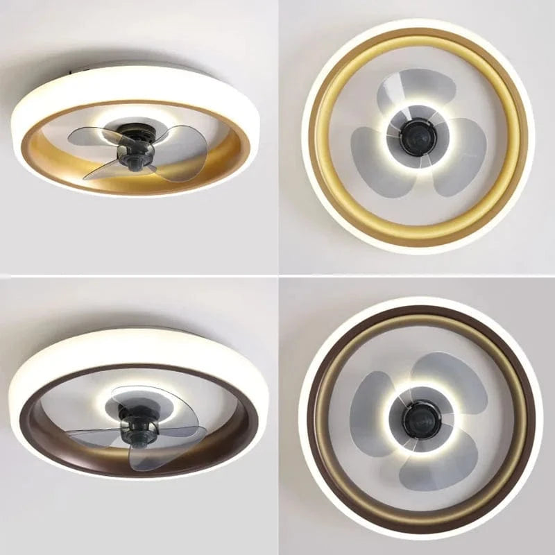 Ventilateur De Plafond Design 50CM pour Chambre et Salon - Ventilateur Silencieux avec Éclairage LED | Marco Lucetti