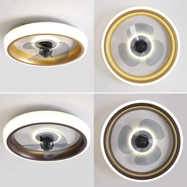 Ventilateur De Plafond Design 50CM pour Chambre et Salon - Ventilateur Silencieux avec Éclairage LED | Marco Lucetti