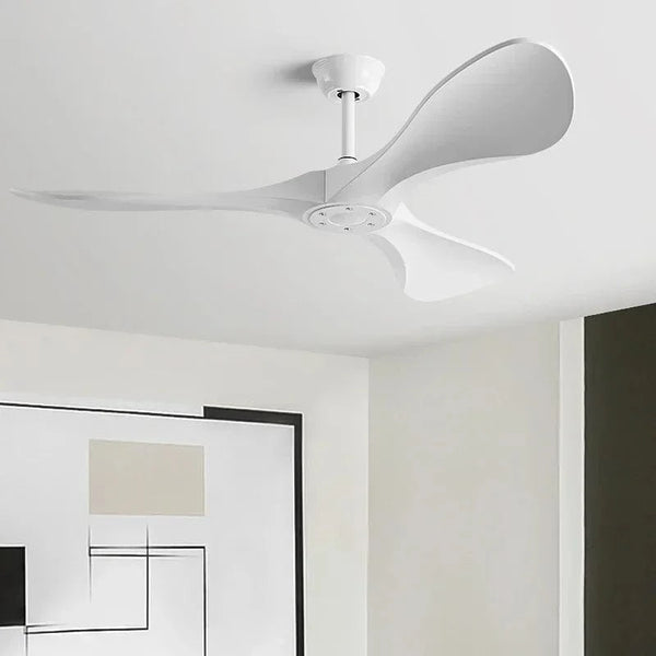 Ventilateur de plafond design à trois pales avec éclairage intégré et commande à distance | Marco Lucetti