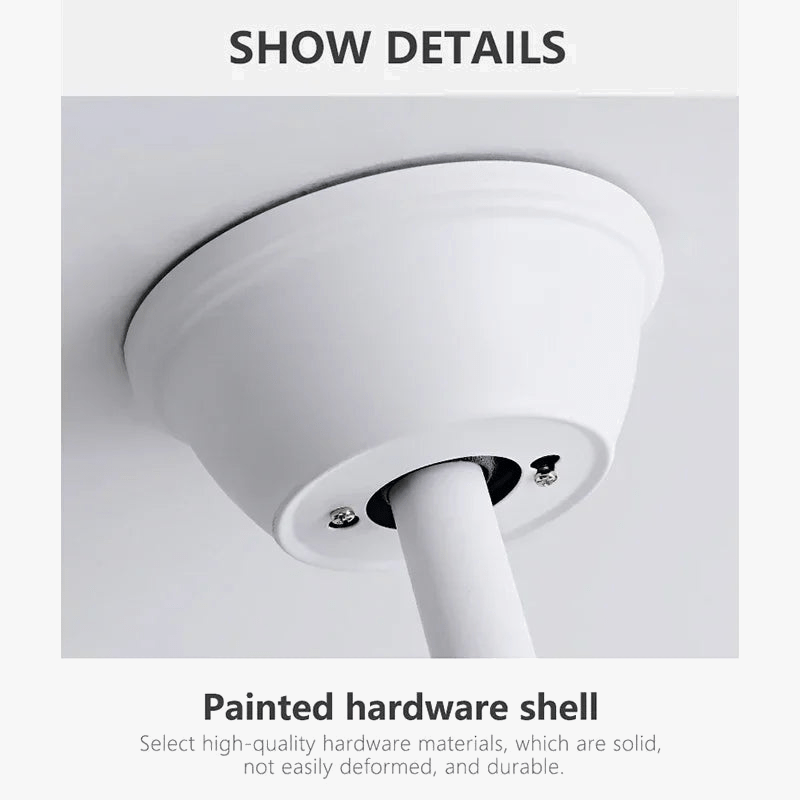 Ventilateur de plafond design invisible avec lumière et lustre | Marco Lucetti