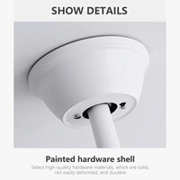 Ventilateur de plafond design invisible avec lumière et lustre | Marco Lucetti