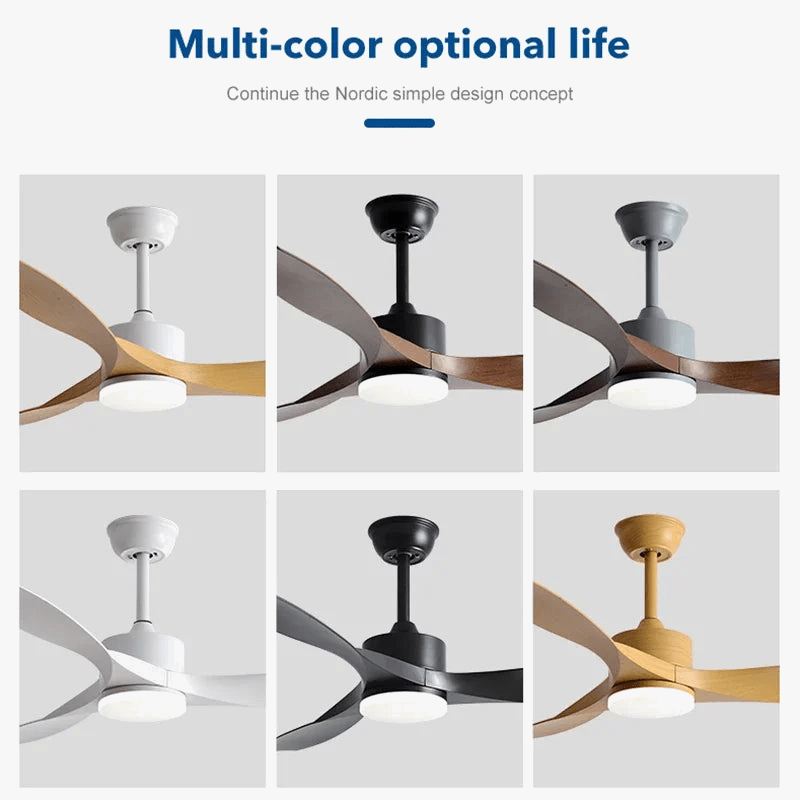 Ventilateur de plafond en cuivre pur avec lumière LED - Style Moderne | Marco Lucetti