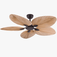 Ventilateur de plafond Exotique Feuilles de Palmier avec Télécommande, Idéal pour Salon ou Chambre | Marco Lucetti