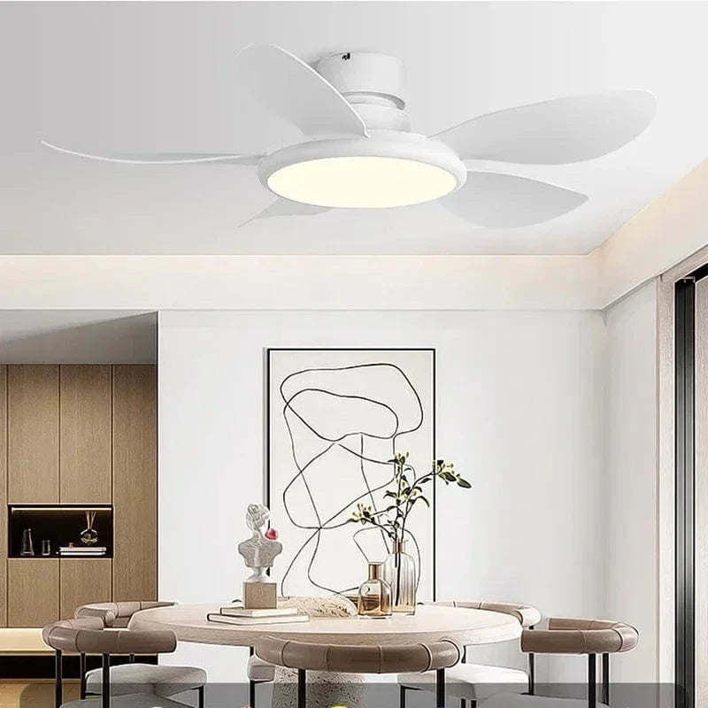 Ventilateur de plafond LED avec télécommande, design minimaliste | Marco Lucetti