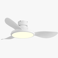 Ventilateur de plafond LED avec télécommande, design minimaliste | Marco Lucetti