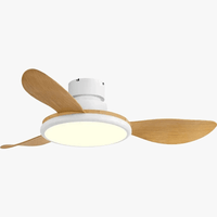 Ventilateur de plafond LED avec télécommande, design minimaliste | Marco Lucetti