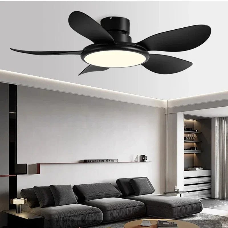 Ventilateur de plafond LED avec télécommande, design minimaliste | Marco Lucetti