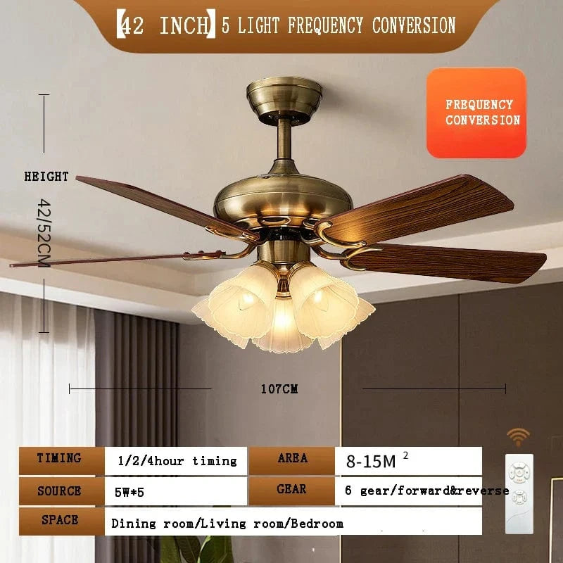 Ventilateur de plafond LED intelligent avec pales rétractables - Style Moderne | Marco Lucetti C 42 pouces 5 lumières / 31-40W / 85-265V