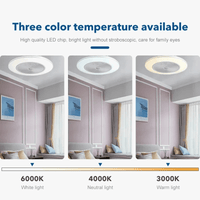 Ventilateur de plafond LED Invisible Smart avec Télécommande - Moderne | Marco Lucetti