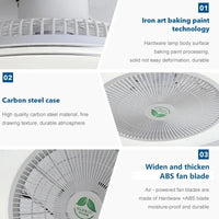 Ventilateur de plafond LED modern avec télécommande et lustre - Édition Luxe | Marco Lucetti