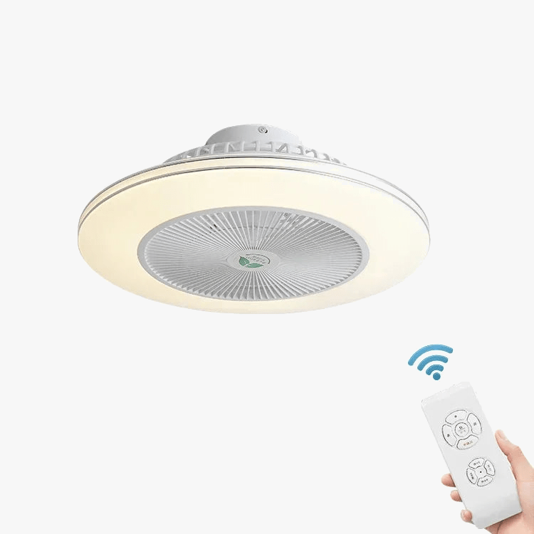 Ventilateur de plafond LED modern avec télécommande et lustre - Édition Luxe | Marco Lucetti