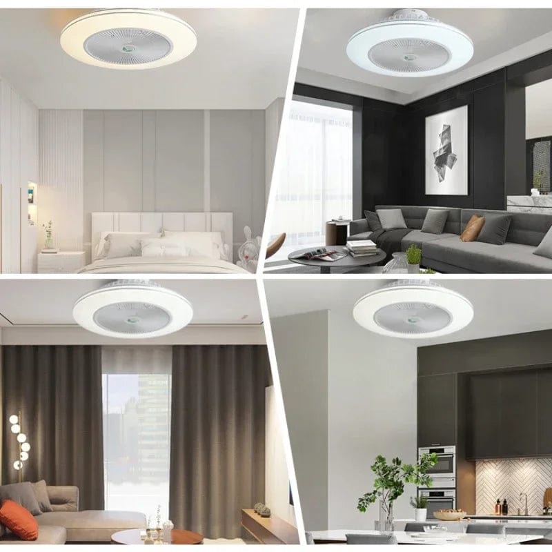 Ventilateur de plafond LED modern avec télécommande et lustre - Édition Luxe | Marco Lucetti