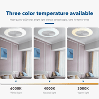 Ventilateur de plafond LED modern avec télécommande et lustre - Édition Luxe | Marco Lucetti