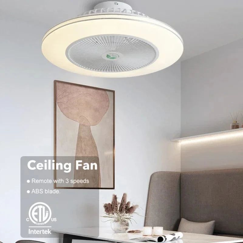 Ventilateur de plafond LED modern avec télécommande et lustre - Édition Luxe | Marco Lucetti