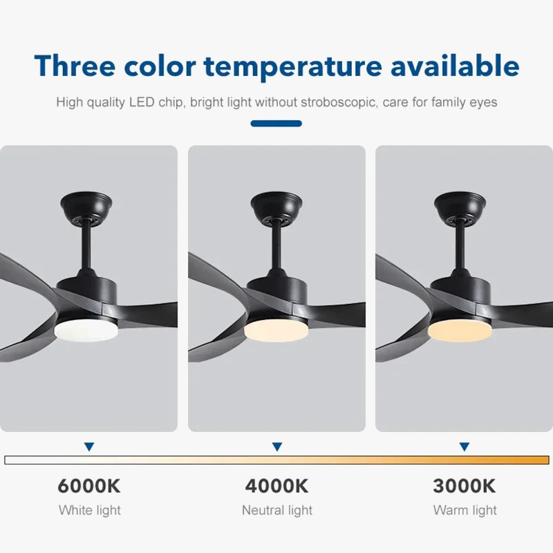 Ventilateur de plafond LED Smart Control - Design Moderne
