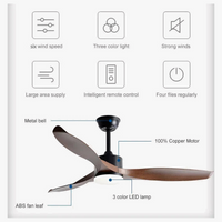 Ventilateur de plafond LED Smart Control - Design Moderne